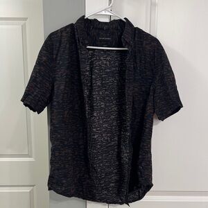 Black and Brown Short Sleeve Shirt